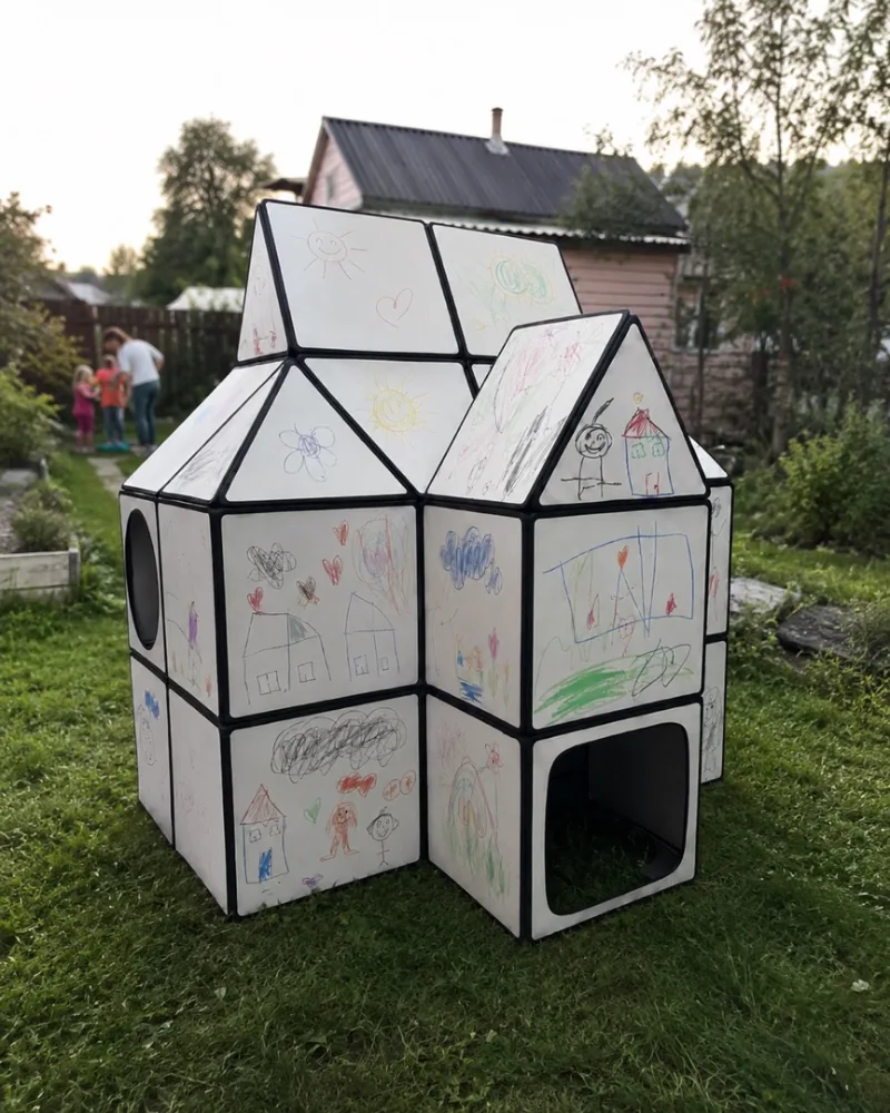 A customer’s house — garden cabin